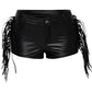 RODEO BLACK LEATHER SHORTS
