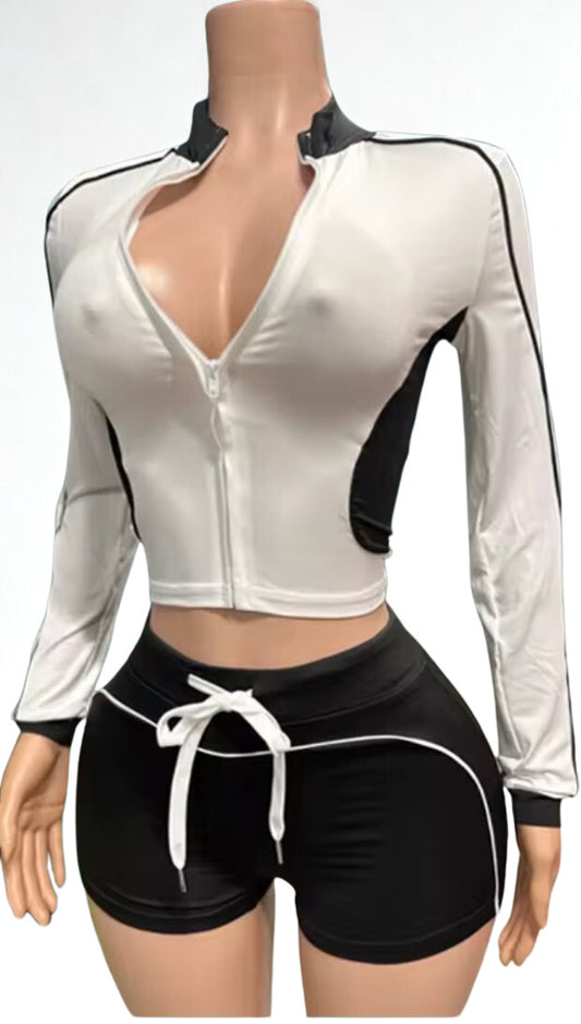 SEXY TWO PIECE SHORT SET